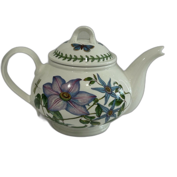Vintage Portmeirion Botanic Garden Ceramic Tea Pot Susan Williams-Ellis Floral - Picture 1 of 10